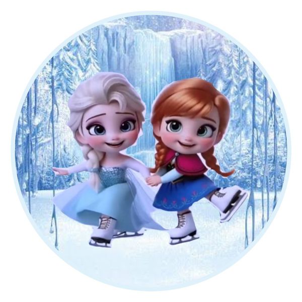 Painel Redondo 50x50 - Frozen