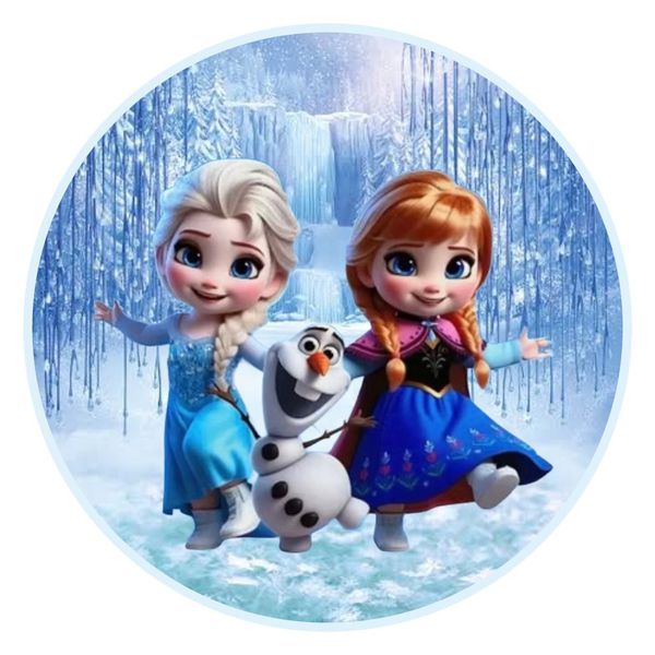 Painel Redondo 50x50 - Frozen