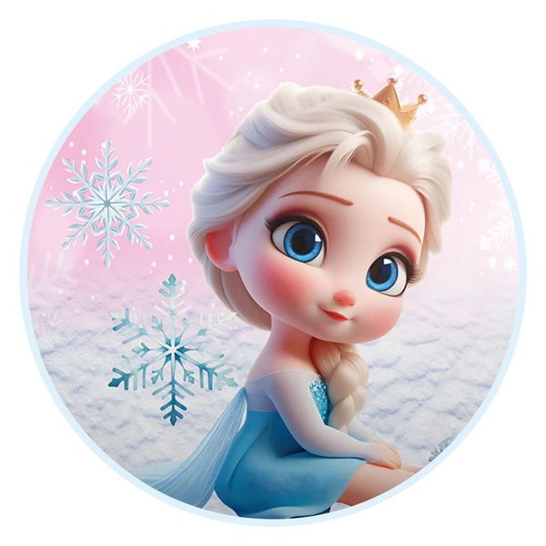 Painel Redondo 50x50 - Frozen
