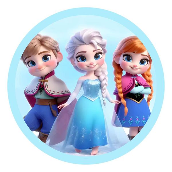 Painel Redondo 50x50 - Frozen