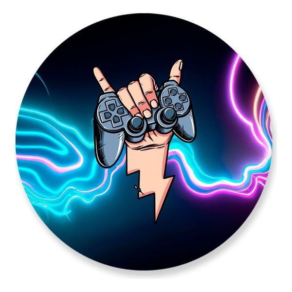 Painel Redondo 50x50 - Gamer