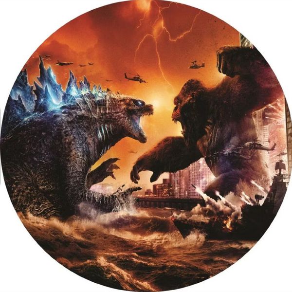 Painel Redondo 50x50 - Godzilla