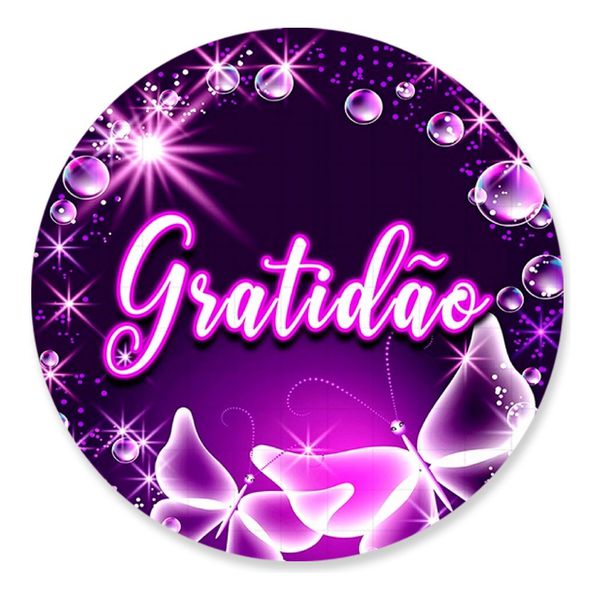 Painel Redondo 50x50 - Gratidão
