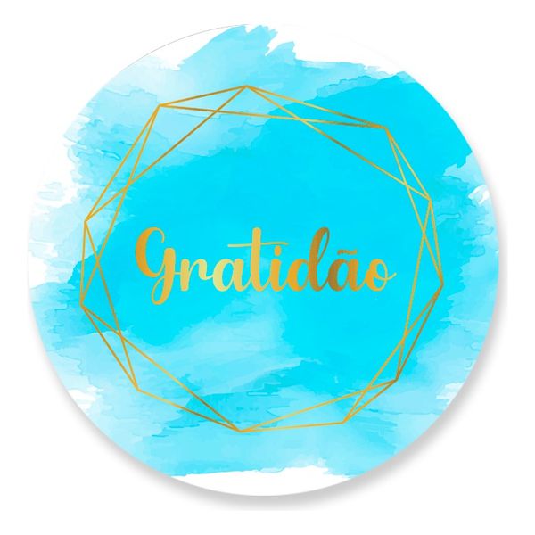 Painel Redondo 50x50 - Gratidão