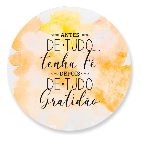 Painel Redondo 50x50 - Gratidão