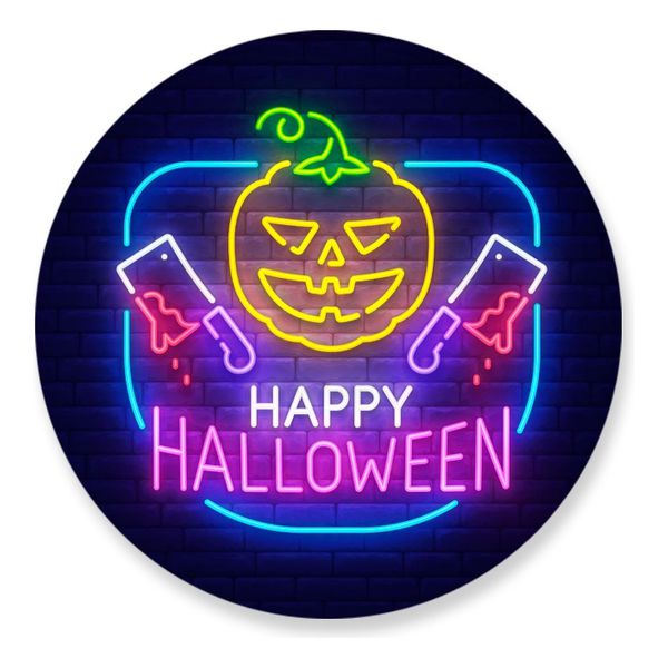 Painel Redondo 50x50 - Hallowen