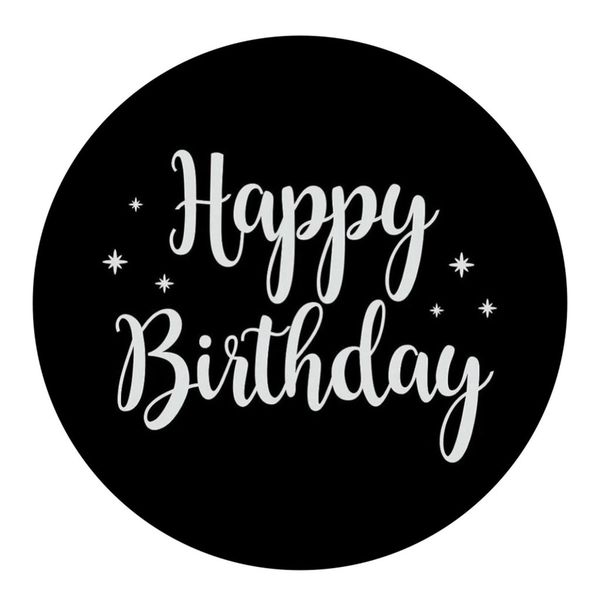 Painel Redondo 50x50 - Happy Birthday