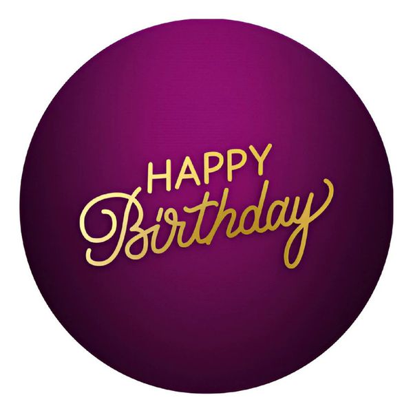 Painel Redondo 50x50 - Happy Birthday