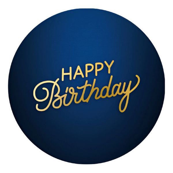 Painel Redondo 50x50 - Happy Birthday