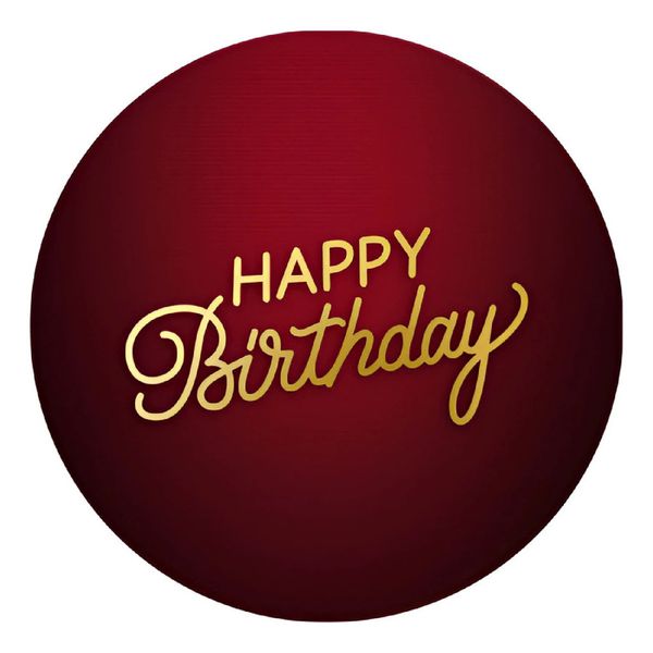 Painel Redondo 50x50 - Happy Birthday