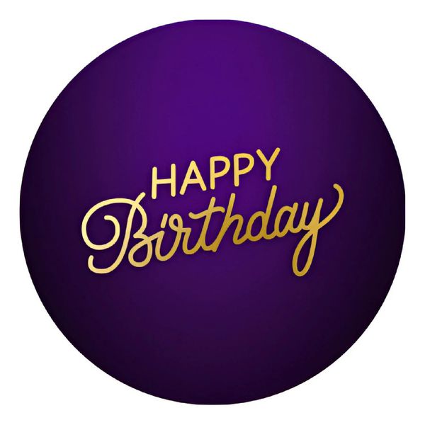 Painel Redondo 50x50 - Happy Birthday