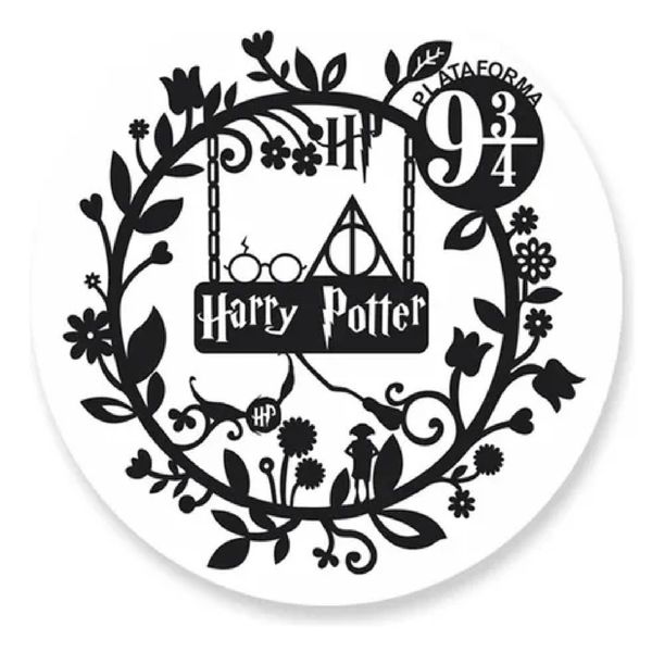 Painel Redondo 50x50 - Harry Potter