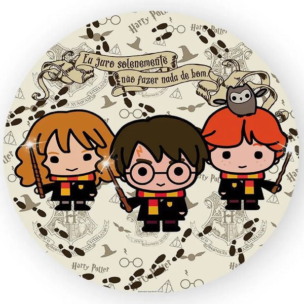 Painel Redondo 50x50 - Harry Potter