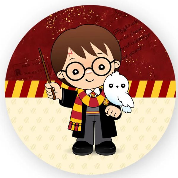 Painel Redondo 50x50 - Harry Potter