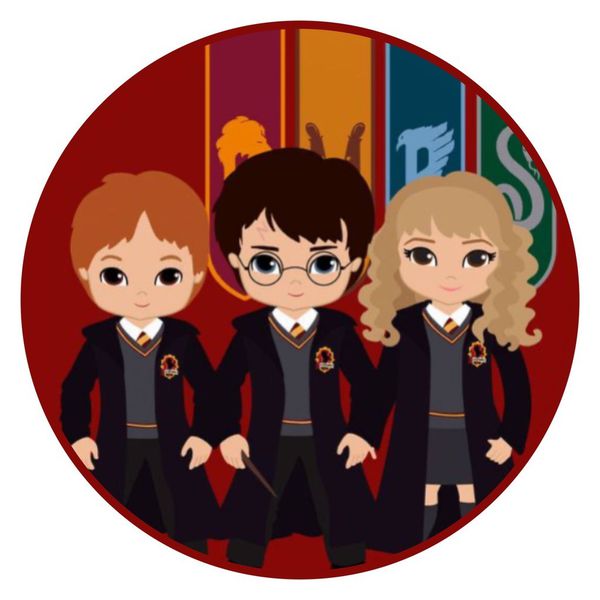 Painel Redondo 50x50 - Harry Potter