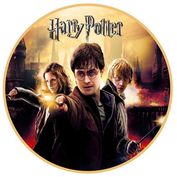 Painel Redondo 50x50 - Harry Potter