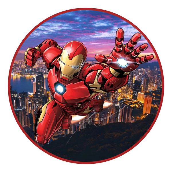 Painel Redondo 50x50 - Homem de Ferro