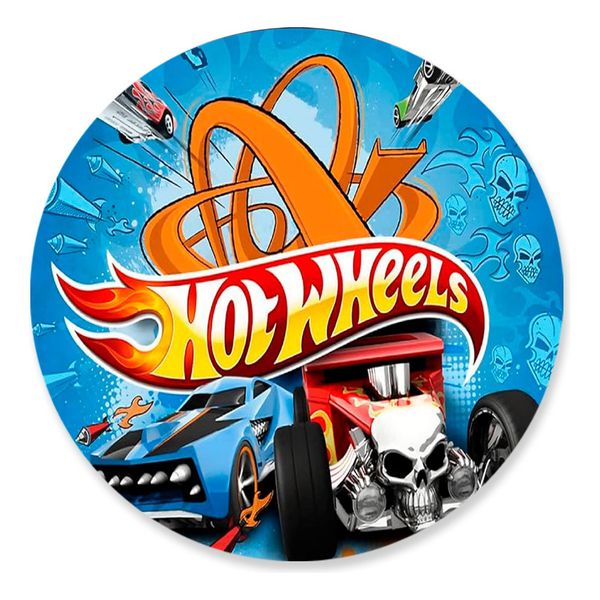 Painel Redondo 50x50 - Hot Wheels