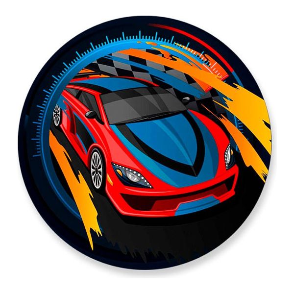 Painel Redondo 50x50 - Hot Wheels