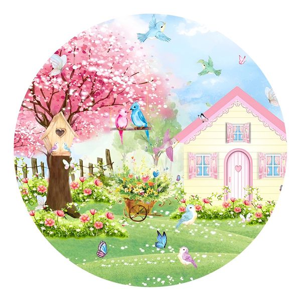 Painel Redondo 50x50 - Jardim