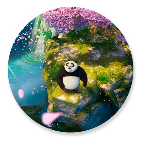 Painel Redondo 50x50 - Kung Fu Panda