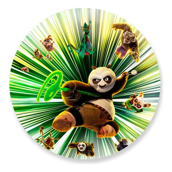 Painel Redondo 50x50 - Kung Fu Panda