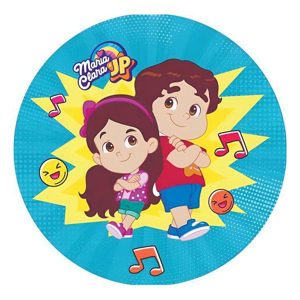 Painel Redondo 50x50 - Maria Clara e JP