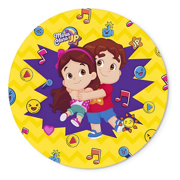 Painel Redondo 50x50 - Maria Clara e JP