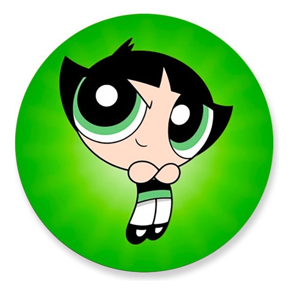 Painel Redondo 50x50 - Meninas Super Poderosas