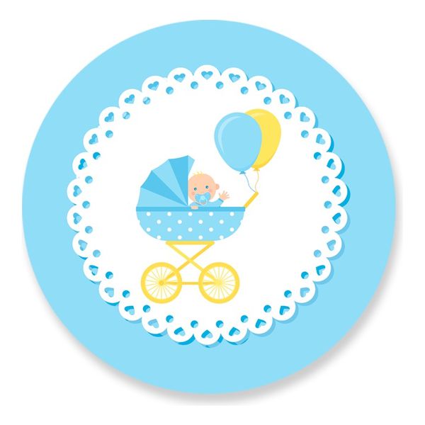 Painel Redondo 50x50 - Meninos