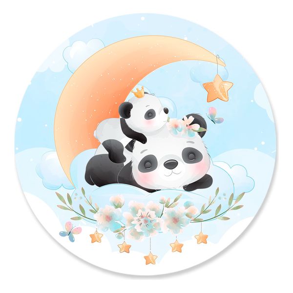 Painel Redondo 50x50 - Meninos