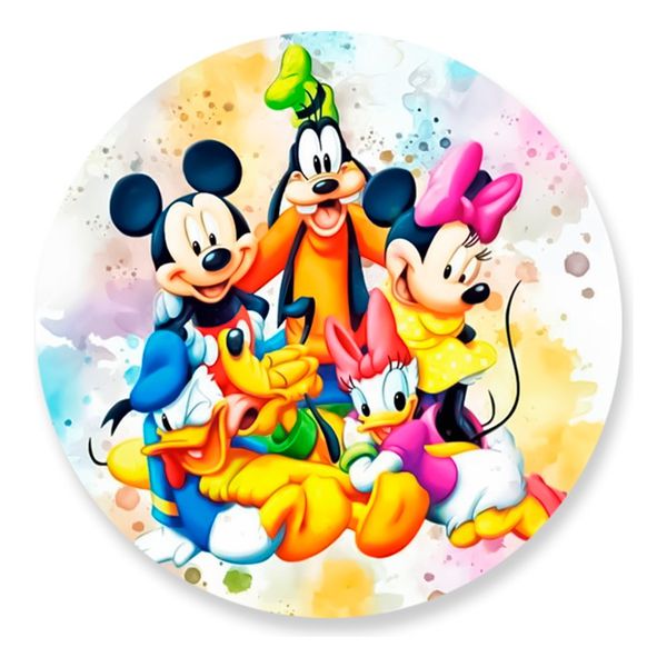 Painel Redondo 50x50 - Mickey