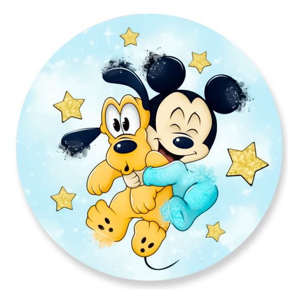 Painel Redondo 50x50 - Mickey