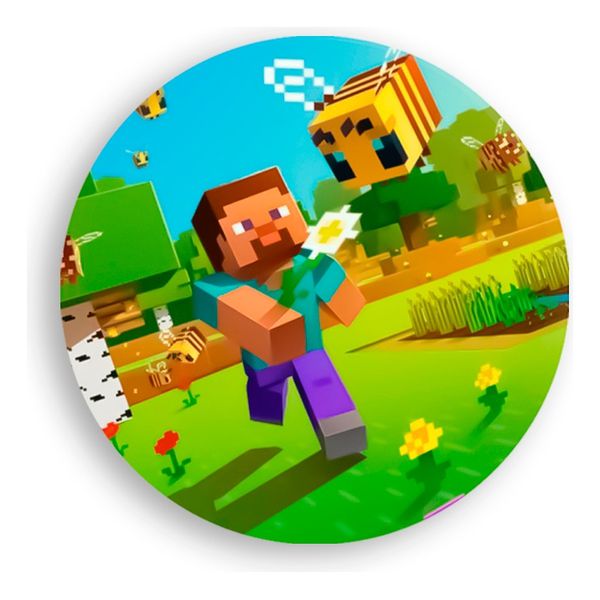 Painel Redondo 50x50 - Minecraft