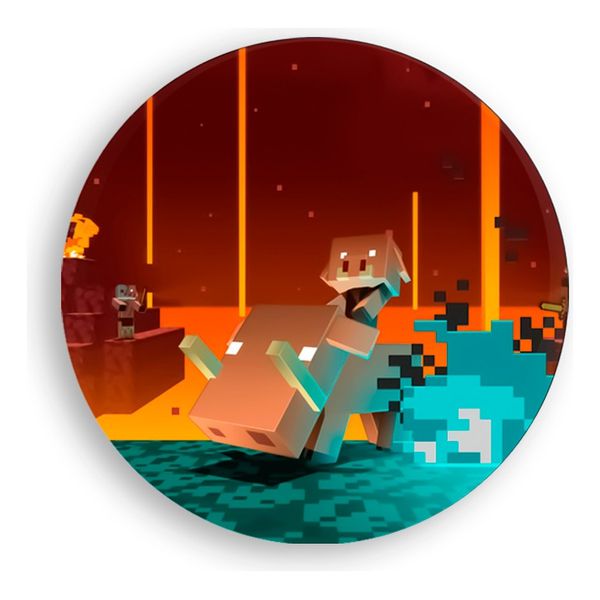Painel Redondo 50x50 - Minecraft