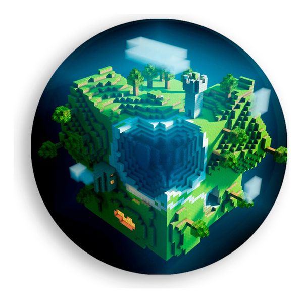 Painel Redondo 50x50 - Minecraft