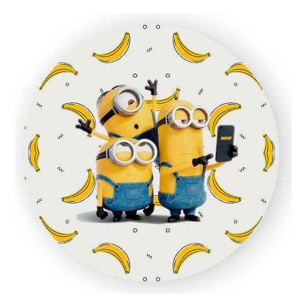 Painel Redondo 50x50 - Minions