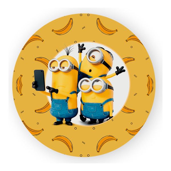 Painel Redondo 50x50 - Minions