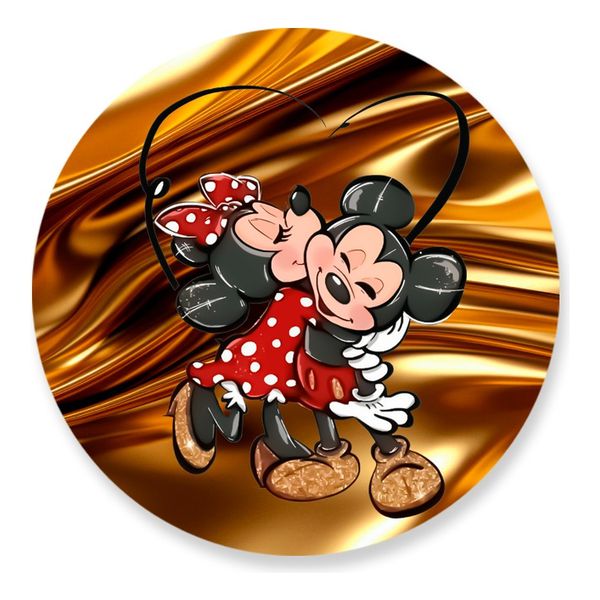 Painel Redondo 50x50 - Minnie