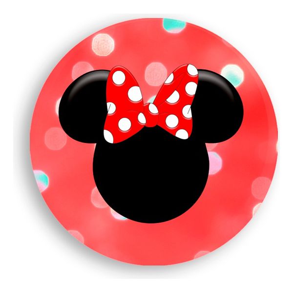 Painel Redondo 50x50 - Minnie