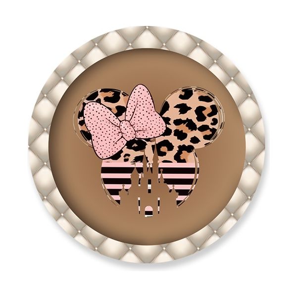 Painel Redondo 50x50 - Minnie