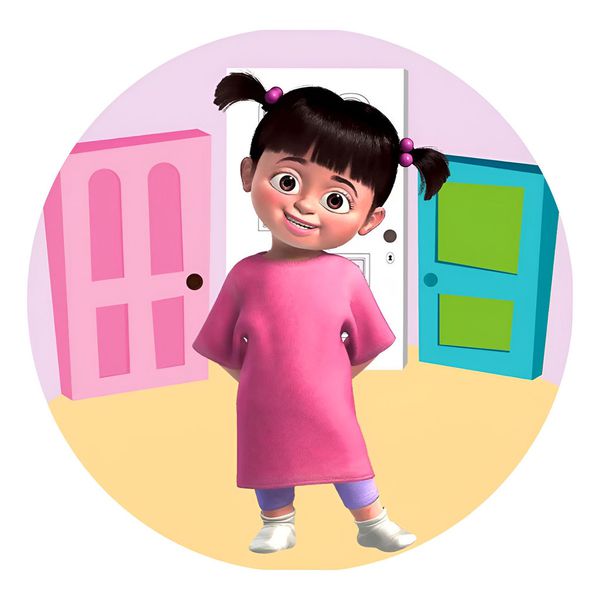 Painel Redondo 50x50 - Monstros S.A