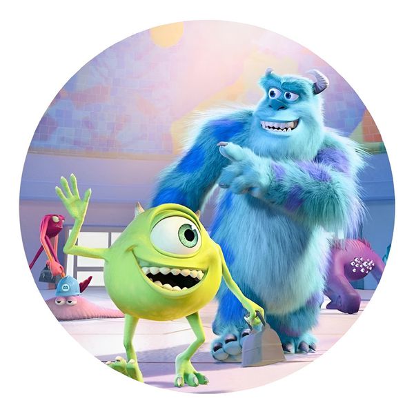 Painel Redondo 50x50 - Monstros S.A