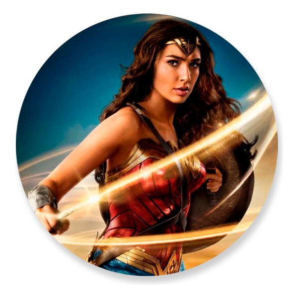 Painel Redondo 50x50 - Mulher Maravilha