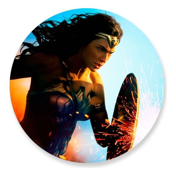 Painel Redondo 50x50 - Mulher Maravilha