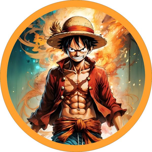 Painel Redondo 50x50 - One Piece