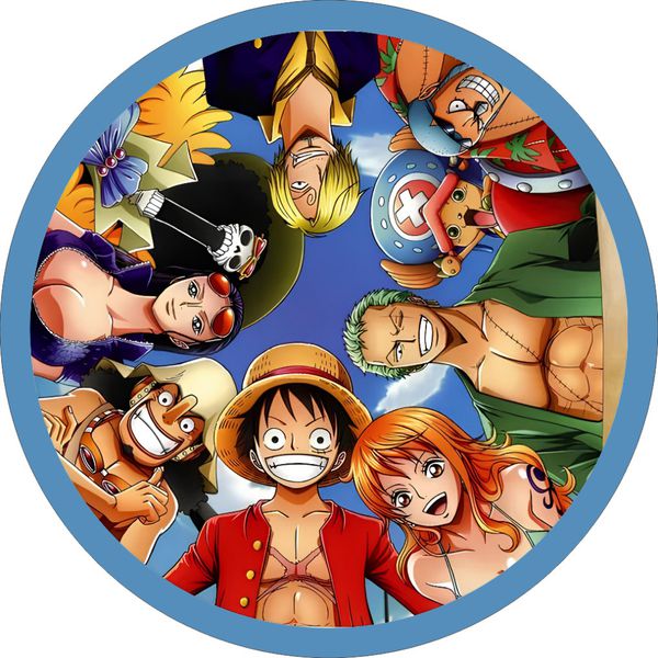 Painel Redondo 50x50 - One Piece