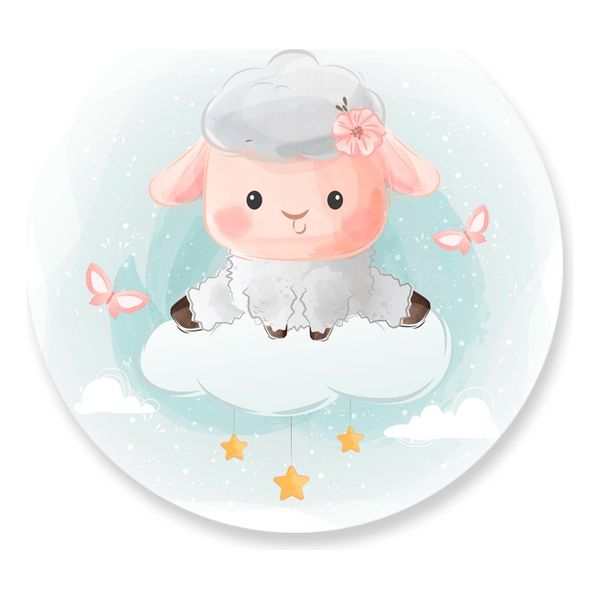 Painel Redondo 50x50 - Ovelhas