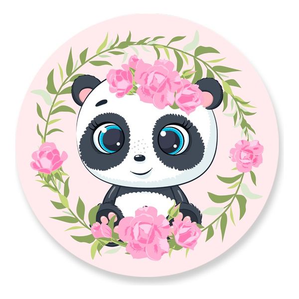 Painel Redondo 50x50 - Panda