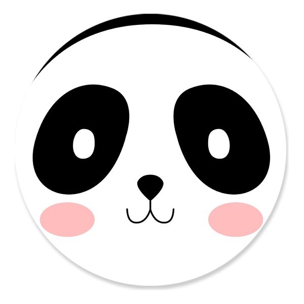 Painel Redondo 50x50 - Panda